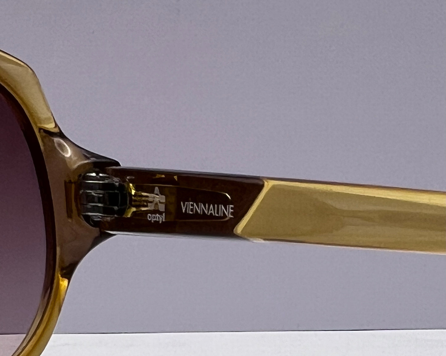 VINTAGE New/Old-Stock - Amber/Brown OPTYL Frame-with New CUSTOM “Berko Designs” Lenses