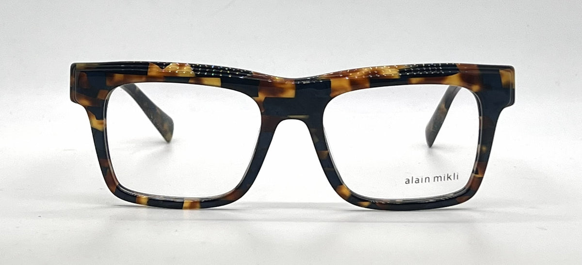 Alain Mikli Demetre A03114 002 Blue / Brown Tortoise Eyeglasses-Unworn-Italy
