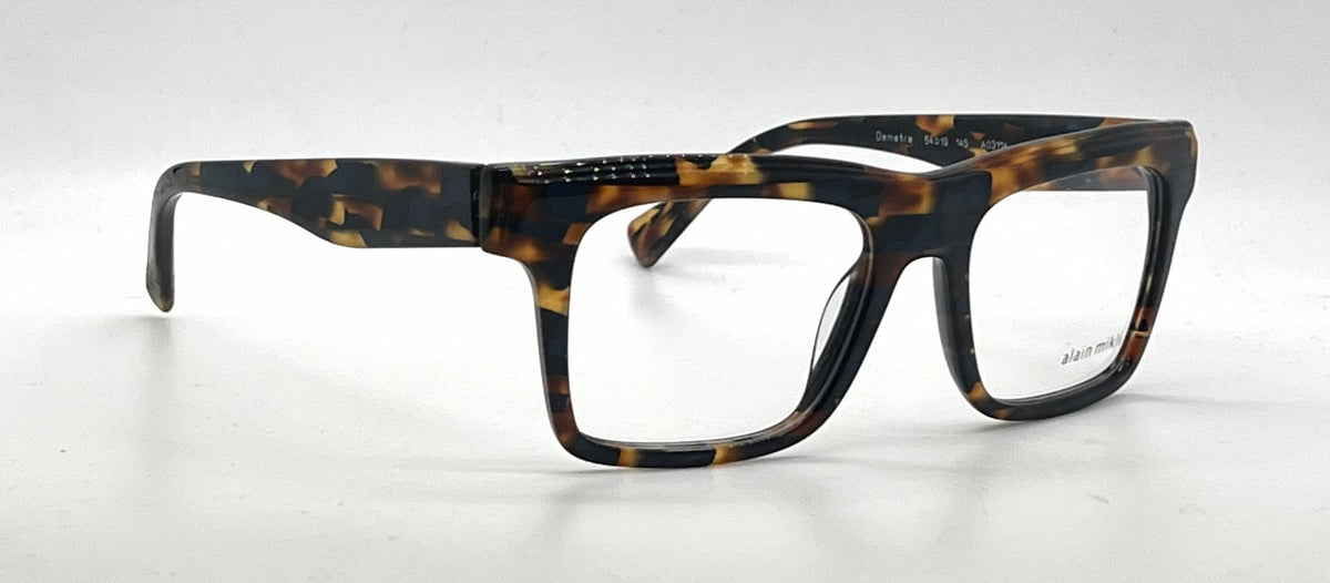 Alain Mikli Demetre A03114 002 Blue / Brown Tortoise Eyeglasses-Unworn-Italy