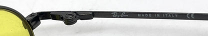 Ray-Ban RB6022 Gunmetal Oval Sunglasses-Custom Yellow Lenses-Unworn