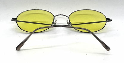 Ray-Ban RB6022 Gunmetal Oval Sunglasses-Custom Yellow Lenses-Unworn
