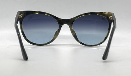 Prada VPR05W-F Black Tortoise Cat Eye Sunglasses-Blue Grey Gradient Custom Lenses-Unworn