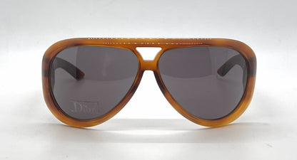 Dior AviaDior 1 056BN Oversized Aviator Luxury Sunglasses-Light Brown-Unworn