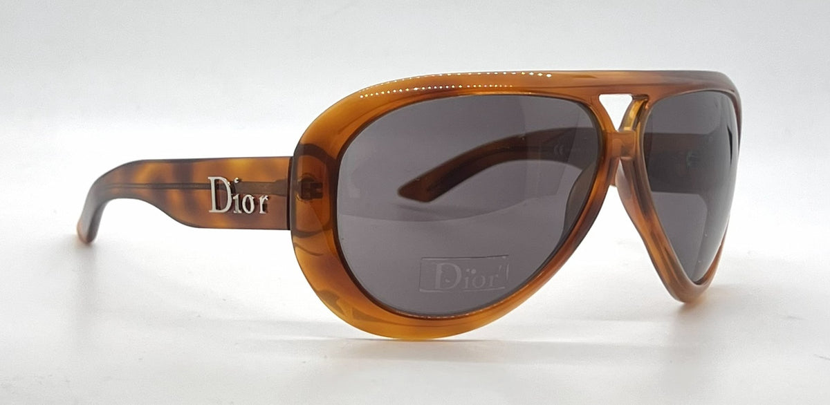 Dior AviaDior 1 056BN Oversized Aviator Luxury Sunglasses-Light Brown-Unworn