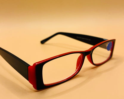 Pablo Zanetti Geometric Narrow Reading Glasses / Colorful Rectangular Frames w/ Aspheric Lens