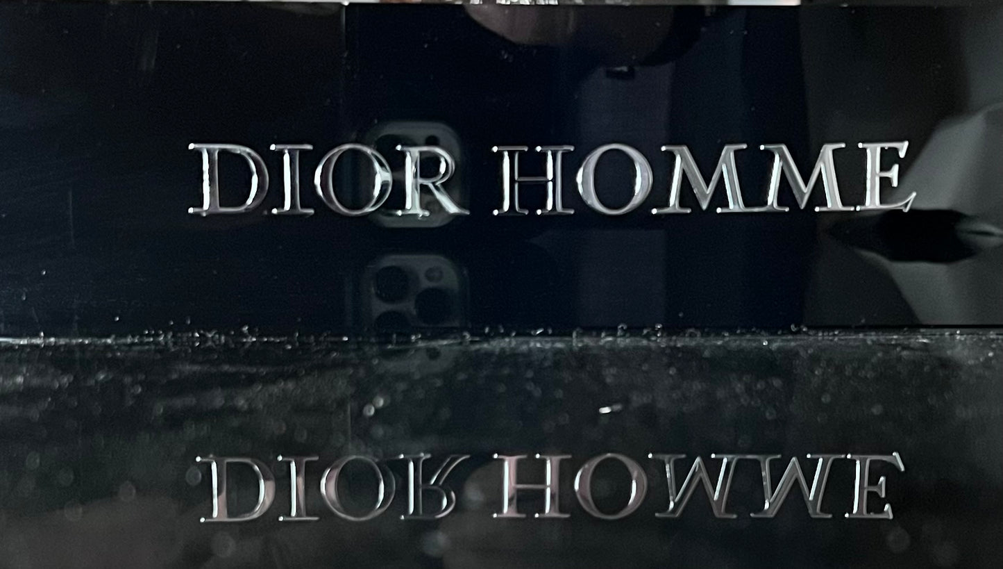 Dior Homme Retail Nameplate-Raised Lettering-Ceramic-10x3x1.25”-Great Condition