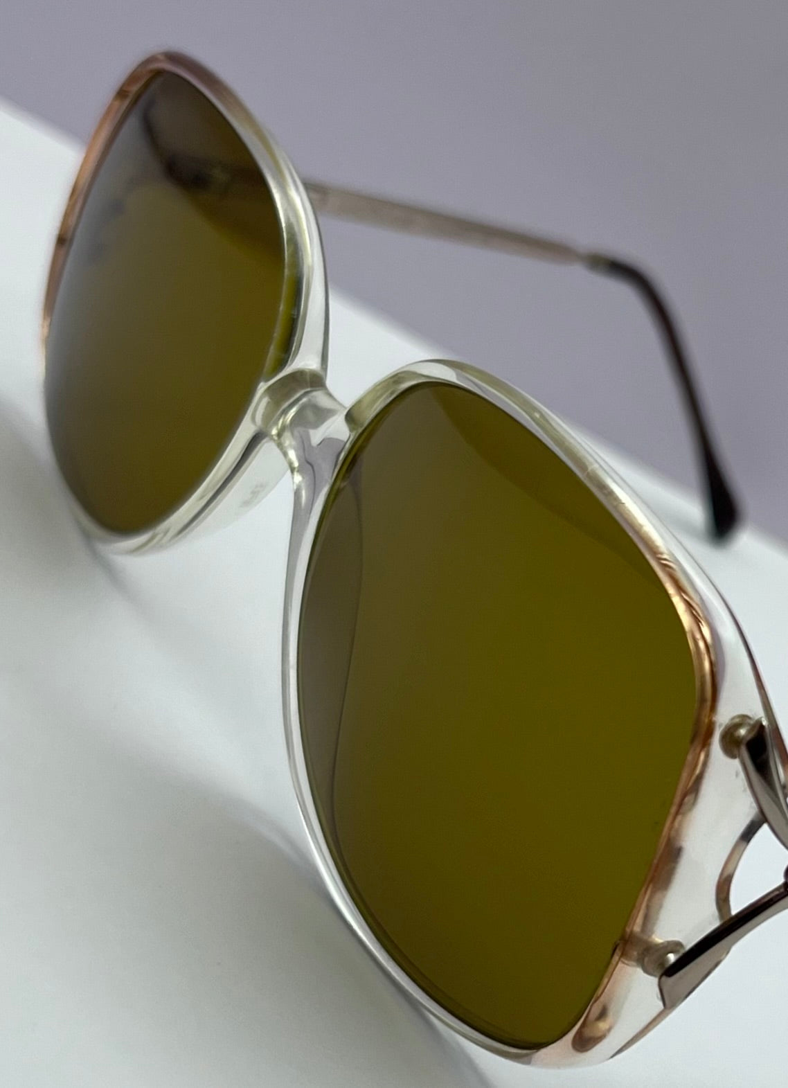 Vintage Luxottica “Colleen”  Frames-RENEWED with Brand New “Berkos Designs” Custom OLIVE Lenses