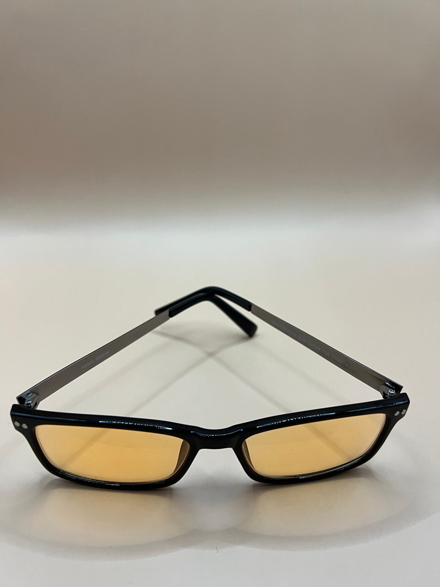 ABBOT OPTICAL AMBER LENS, BLUE LIGHT BLOCKING GAMING & COMPUTER GLASSES-BRAND NEW / NO MAGNIFICATION