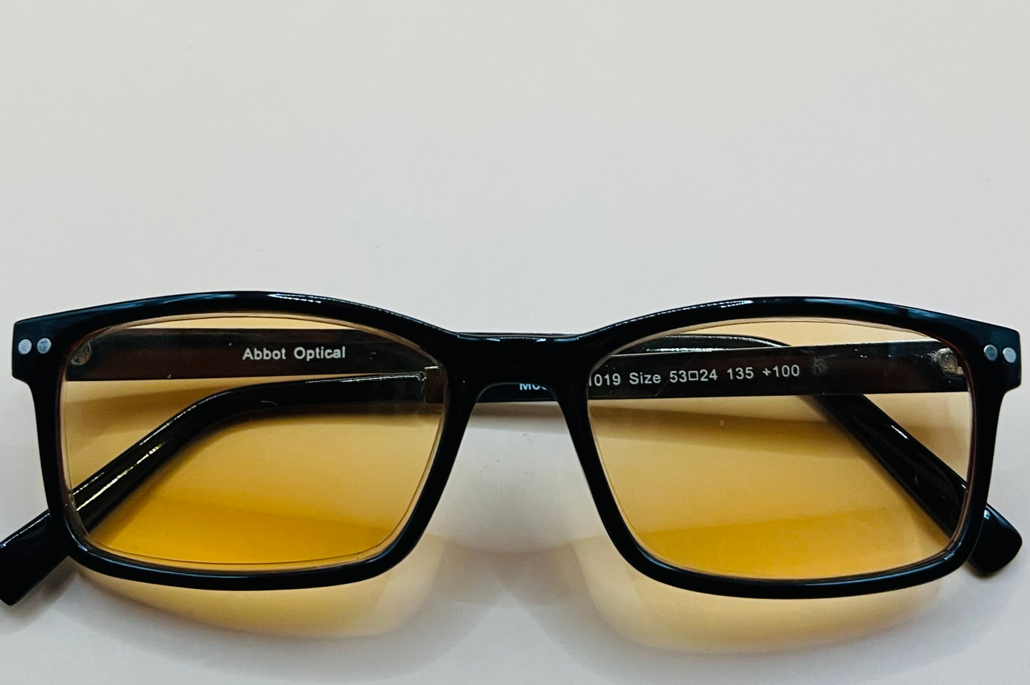 ABBOT OPTICAL AMBER LENS, BLUE LIGHT BLOCKING GAMING & COMPUTER GLASSES-BRAND NEW / NO MAGNIFICATION