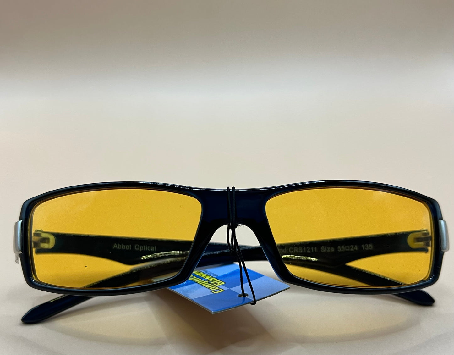 ABBOT OPTICAL AMBER/BLUE LIGHT BLOCKING GAMING & COMPUTER GLASSES MAGNIFICATION 1.75