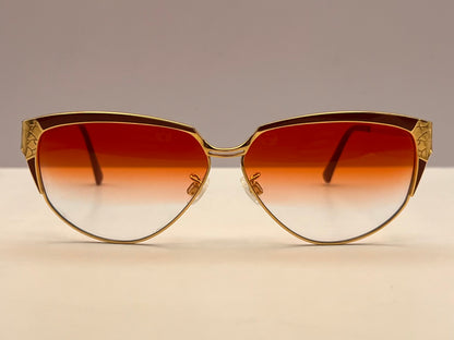 Vintage Tura Eyewear MOD-254 BUR HGP Vintage Frames with Brand New Berko’s Designs Custom Gradient Burgundy Lenses