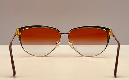 Vintage Tura Eyewear MOD-254 BUR HGP Vintage Frames with Brand New Berko’s Designs Custom Gradient Burgundy Lenses