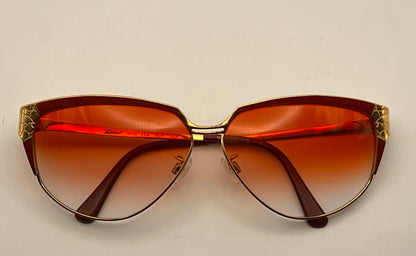 Vintage Tura Eyewear MOD-254 BUR HGP Vintage Frames with Brand New Berko’s Designs Custom Gradient Burgundy Lenses