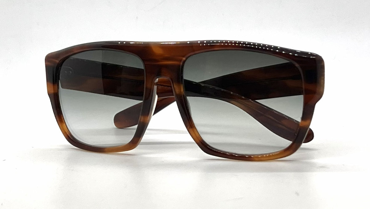 Ray-Ban B&L Drifter Tortoise Square Sunglasses-Grey Green Gradient Lenses-Unworn