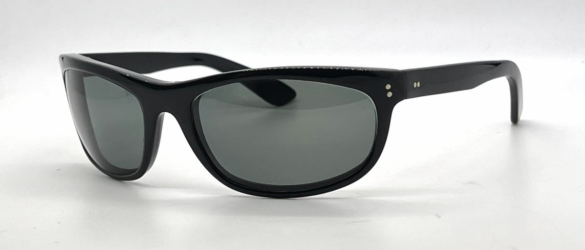 Ray-Ban B&L Balorama Black Wrap Sunglasses-G-15 Green Lenses-Unworn