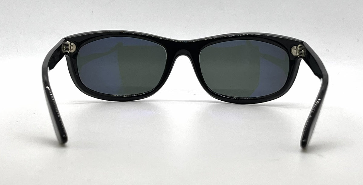 Ray-Ban B&L Balorama Black Wrap Sunglasses-G-15 Green Lenses-Unworn