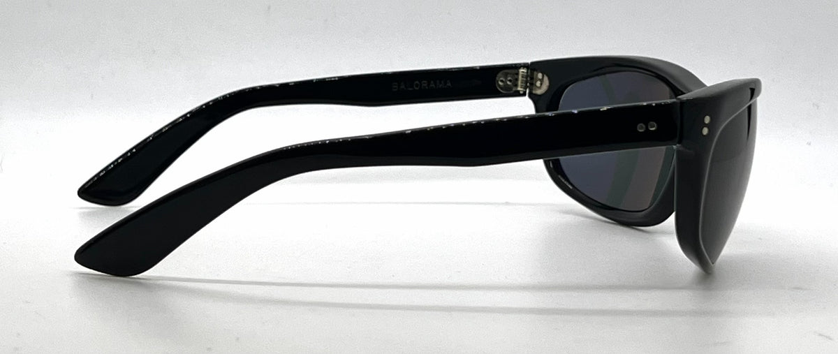 Ray-Ban B&L Balorama Black Wrap Sunglasses-G-15 Green Lenses-Unworn