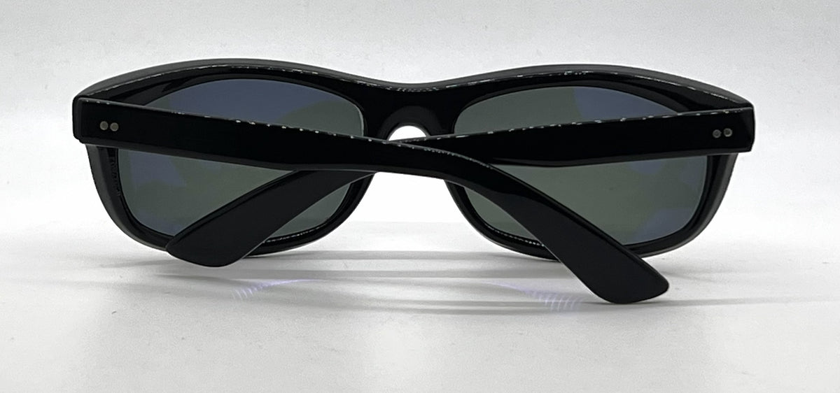 Ray-Ban B&L Balorama Black Wrap Sunglasses-G-15 Green Lenses-Unworn