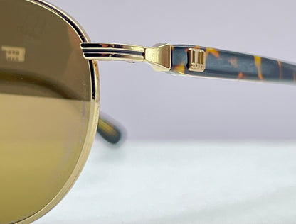 DUNHILL Aviator Sunglasses- *3 SDH002 R26G 145-GOLD MIRRORED-100% Authentic