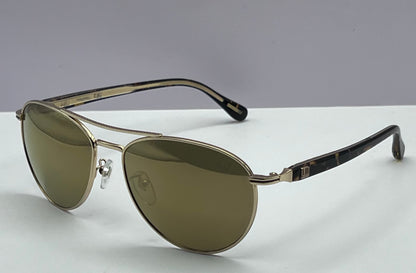 DUNHILL Aviator Sunglasses- *3 SDH002 R26G 145-GOLD MIRRORED-100% Authentic