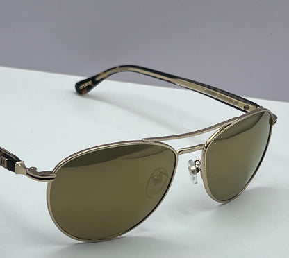 DUNHILL Aviator Sunglasses- *3 SDH002 R26G 145-GOLD MIRRORED-100% Authentic