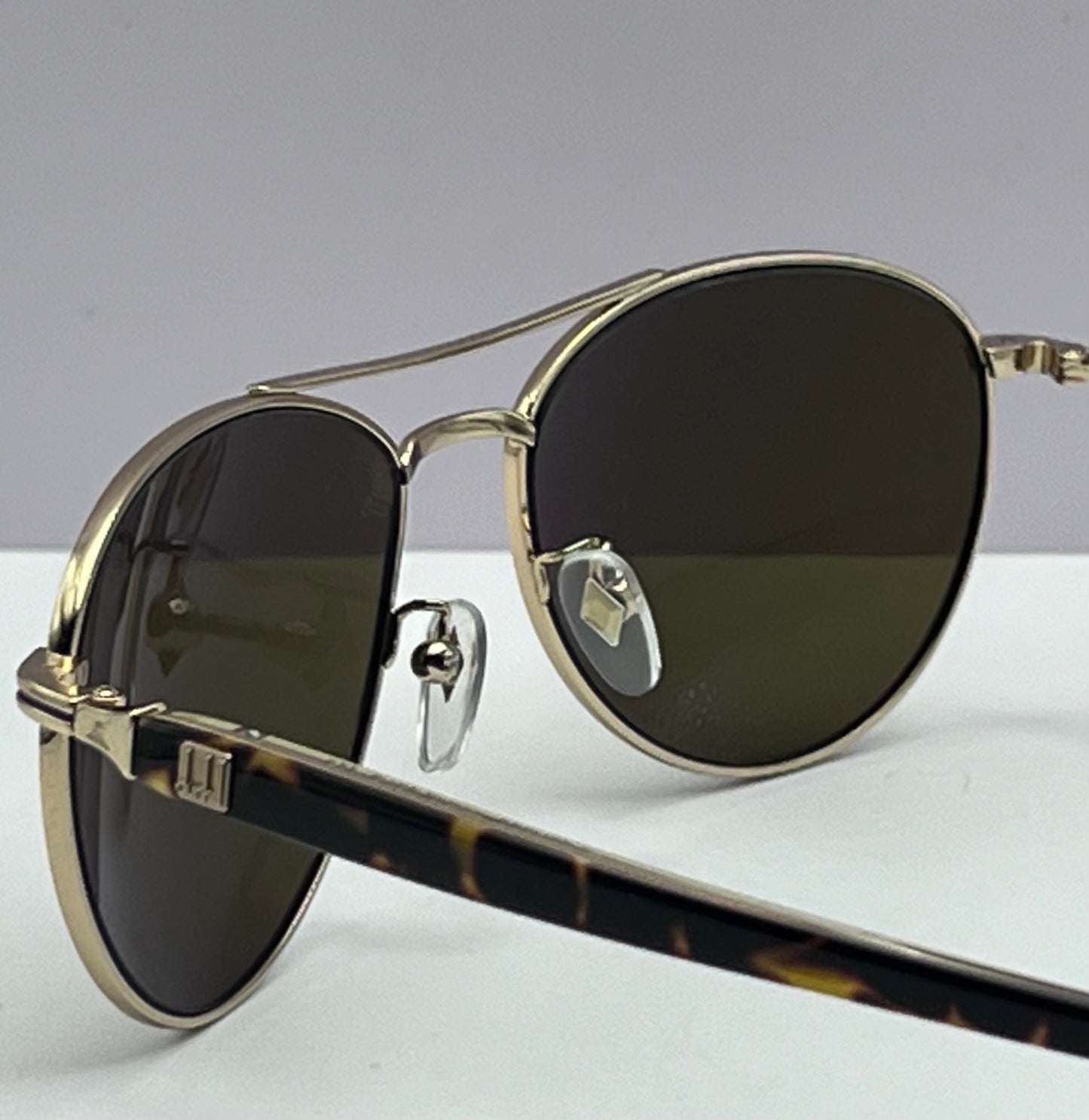 DUNHILL Aviator Sunglasses- *3 SDH002 R26G 145-GOLD MIRRORED-100% Authentic