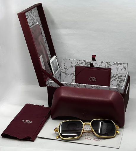 Jacques Marie Mage ADMIRAL in CIA Titanium Sunglasses-Ltd 350-Full Kit-UNWORN