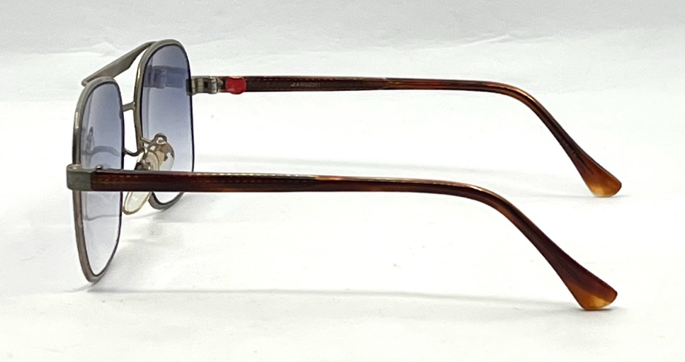Jarmon Vintage Aviator Sunglasses w/New Blue Gradient Custom Lenses-54mm
