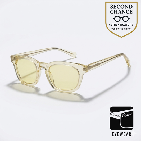 KALA Eyewear ALLEN Clear Crystal Sunglasses-New Day/Night Yellow Custom Lenses-USA