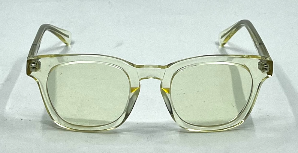 KALA Eyewear ALLEN Clear Crystal Sunglasses-New Day/Night Yellow Custom Lenses-USA