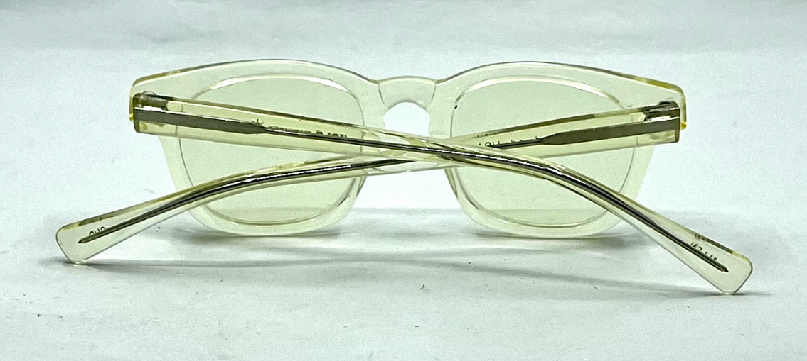 KALA Eyewear ALLEN Clear Crystal Sunglasses-New Day/Night Yellow Custom Lenses-USA