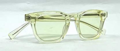 KALA Eyewear ALLEN Clear Crystal Sunglasses-New Day/Night Yellow Custom Lenses-USA