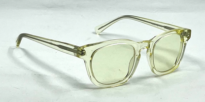 KALA Eyewear ALLEN Clear Crystal Sunglasses-New Day/Night Yellow Custom Lenses-USA