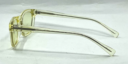 KALA Eyewear ALLEN Clear Crystal Sunglasses-New Day/Night Yellow Custom Lenses-USA