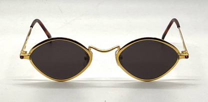 Kenzo KE 2872 Vintage Oval Gold Sunglasses-Unworn/NOS-Made in Japan