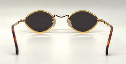 Kenzo KE 2872 Vintage Oval Gold Sunglasses-Unworn/NOS-Made in Japan