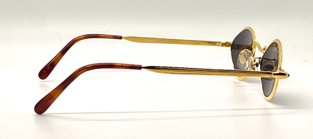 Kenzo KE 2872 Vintage Oval Gold Sunglasses-Unworn/NOS-Made in Japan