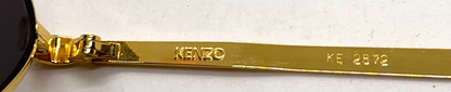Kenzo KE 2872 Vintage Oval Gold Sunglasses-Unworn/NOS-Made in Japan