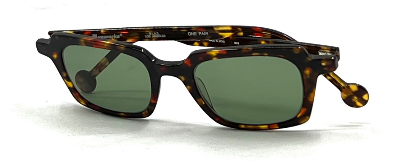 Vintage L.a.Eyeworks BLAKEY 911 Tortoise Sunglasses-New Custom Lens-Japan