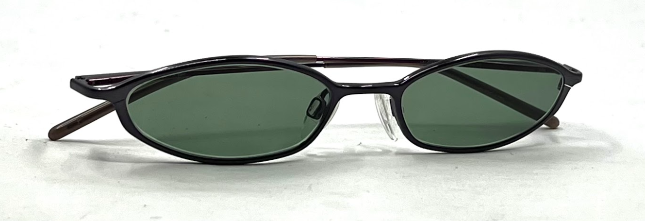 Lacoste LA12203 PL Oval Vintage Sunglasses-New Solid Green Custom Lens