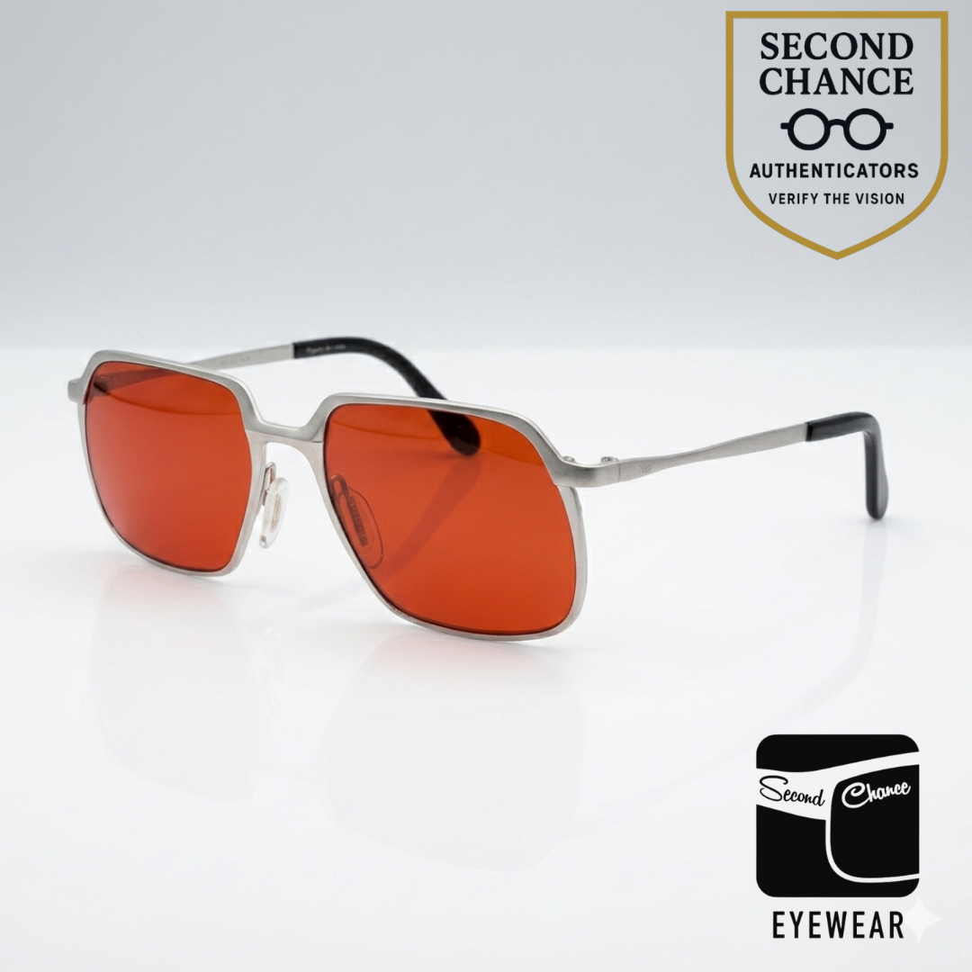 Marwitz 135 RG5 70s Vintage Sunglasses-New Solid Red Custom Lens-Germany-Unworn