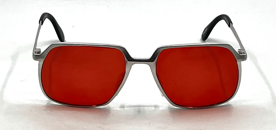 Marwitz 135 RG5 70s Vintage Sunglasses-New Solid Red Custom Lens-Germany-Unworn