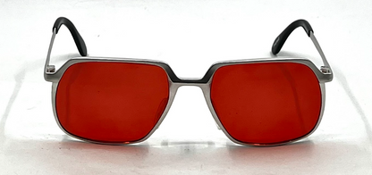 Marwitz 135 RG5 70s Vintage Sunglasses-New Solid Red Custom Lens-Germany-Unworn