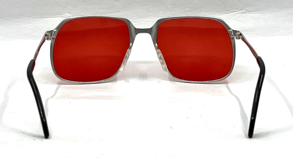 Marwitz 135 RG5 70s Vintage Sunglasses-New Solid Red Custom Lens-Germany-Unworn