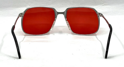 Marwitz 135 RG5 70s Vintage Sunglasses-New Solid Red Custom Lens-Germany-Unworn