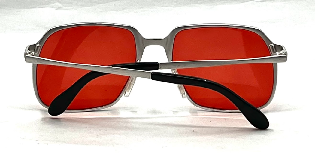 Marwitz 135 RG5 70s Vintage Sunglasses-New Solid Red Custom Lens-Germany-Unworn