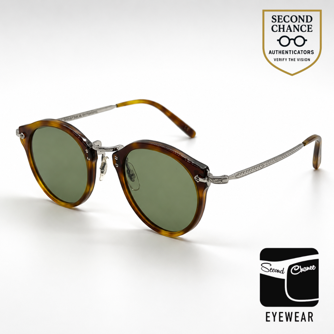 Oliver Peoples x Master & Dynamic OP-505 Sun LBR Tortoise Green Lens