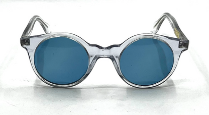 Michel Atlan Tristan Crystal Vintage Edition Round Sunglasses-New Custom Lens
