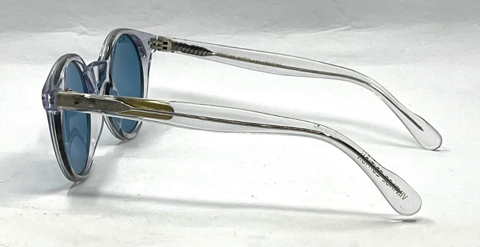 Michel Atlan Tristan Crystal Vintage Edition Round Sunglasses-New Custom Lens