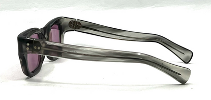 Milano 46/W British Hong Kong Smoke Gray Vintage Sunglasses-New Purple Custom Lenses